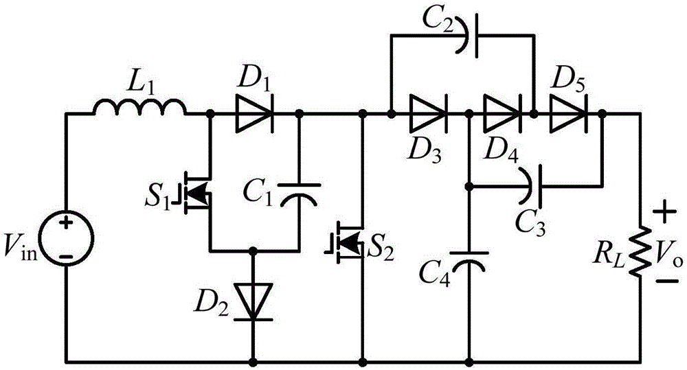 Switch capacitor type quasi switch boosting DC-DC converter