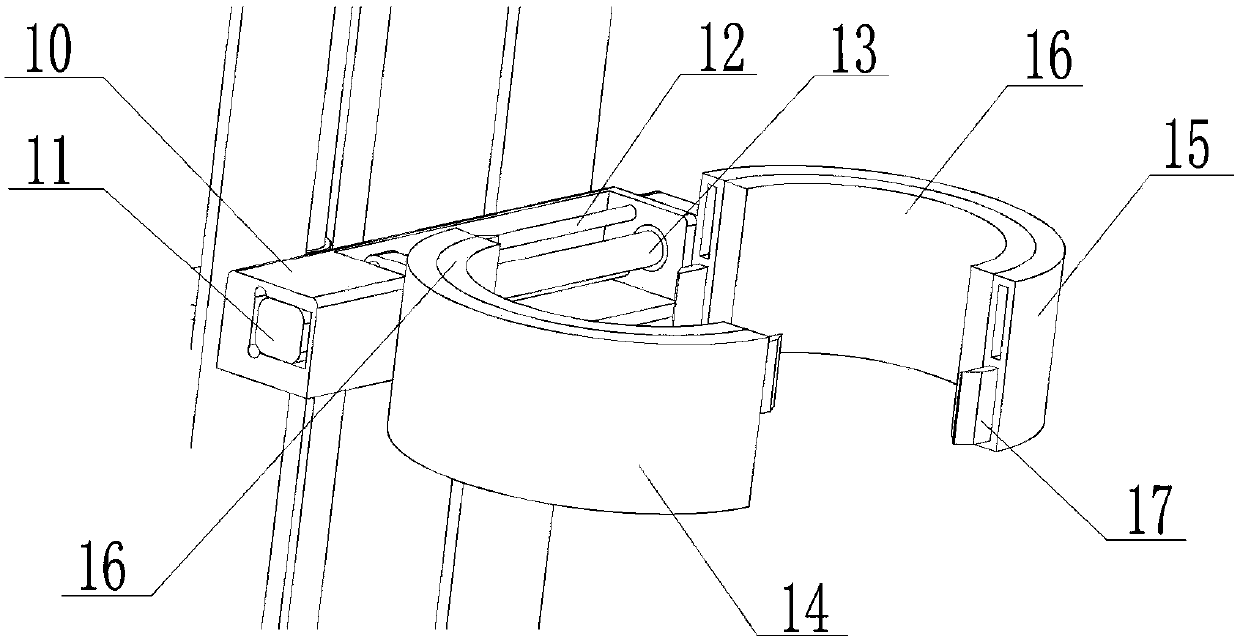 Hanging bag type agaric picking machine