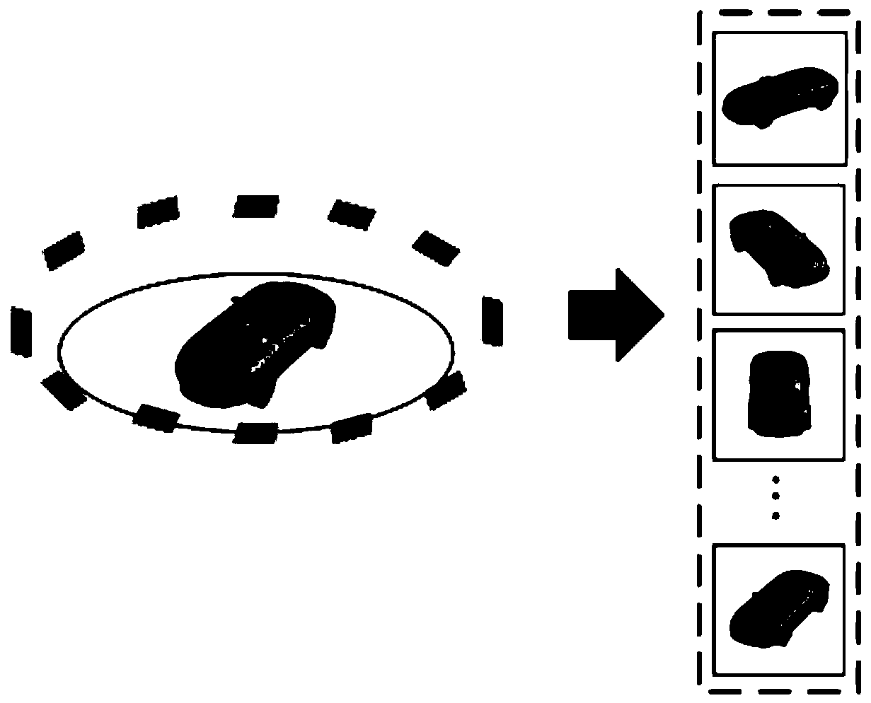 Cross-domain three-dimensional model retrieval method based on multi-level feature alignment network