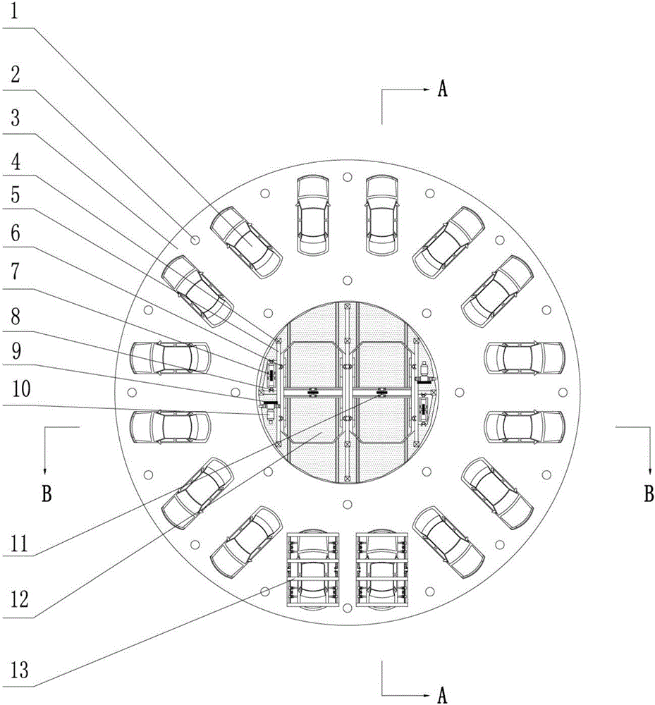 Novel stereo parking garage