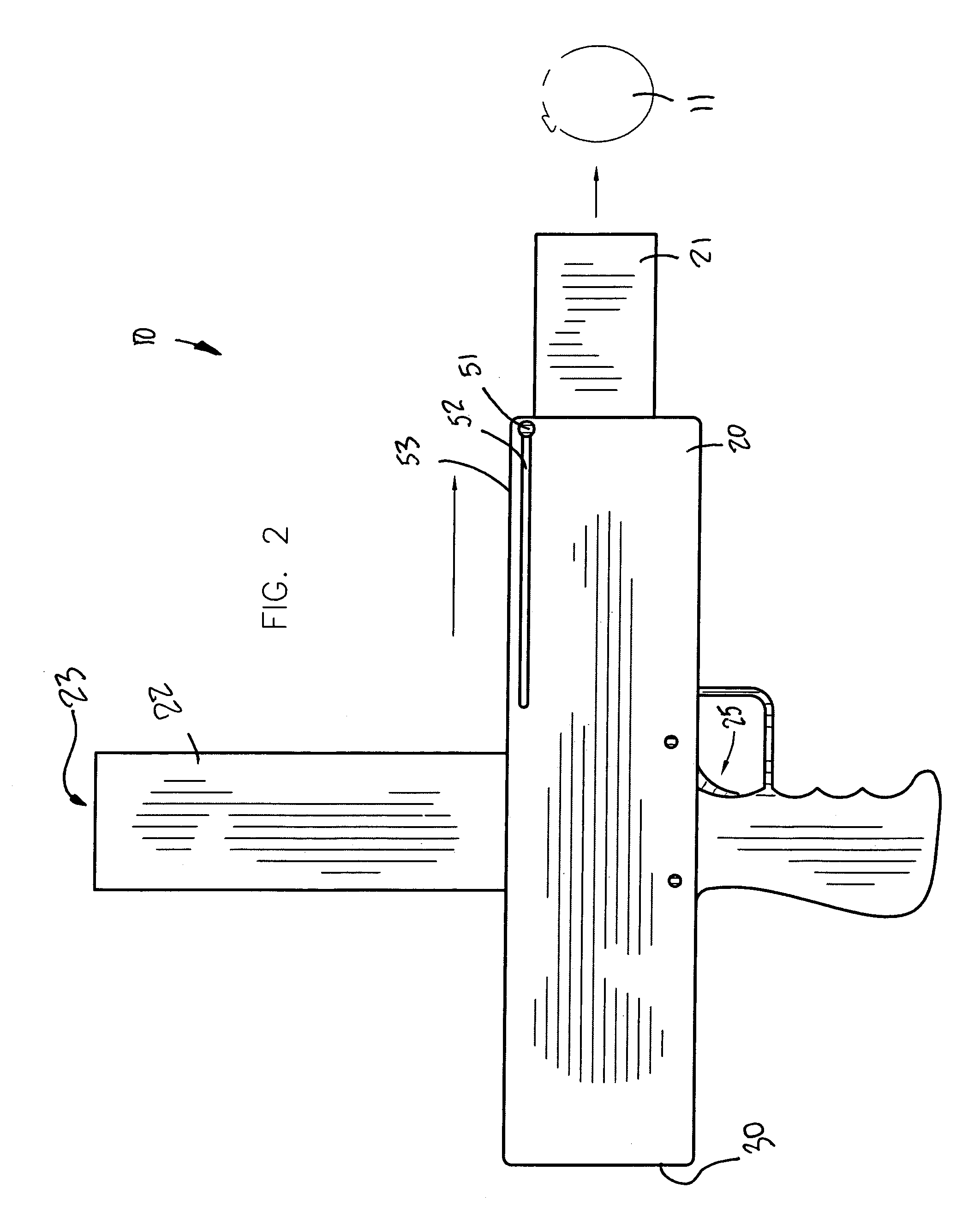 Handheld balloon launching apparatus