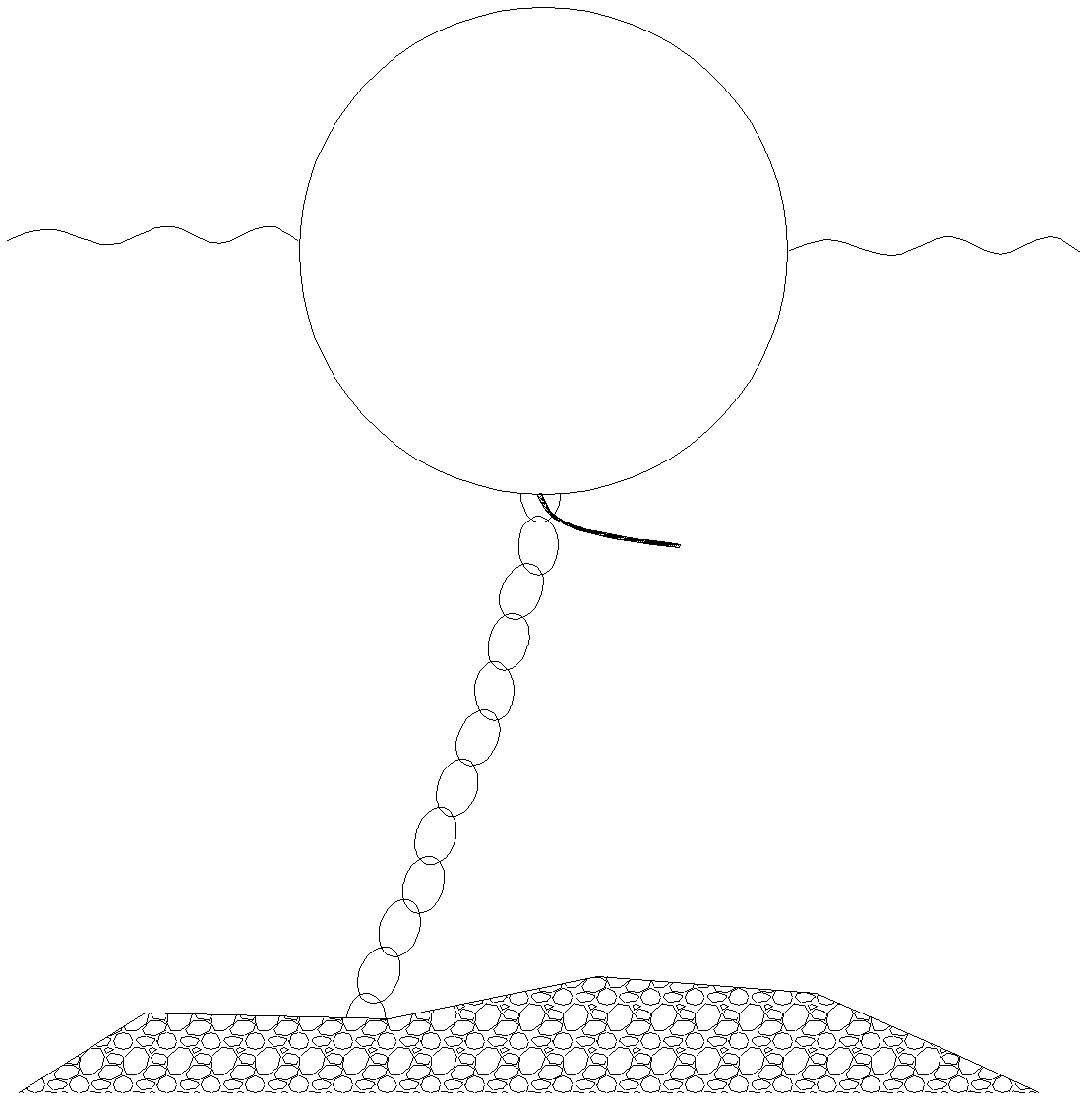 Nested floated-pendulous type wave power generating device