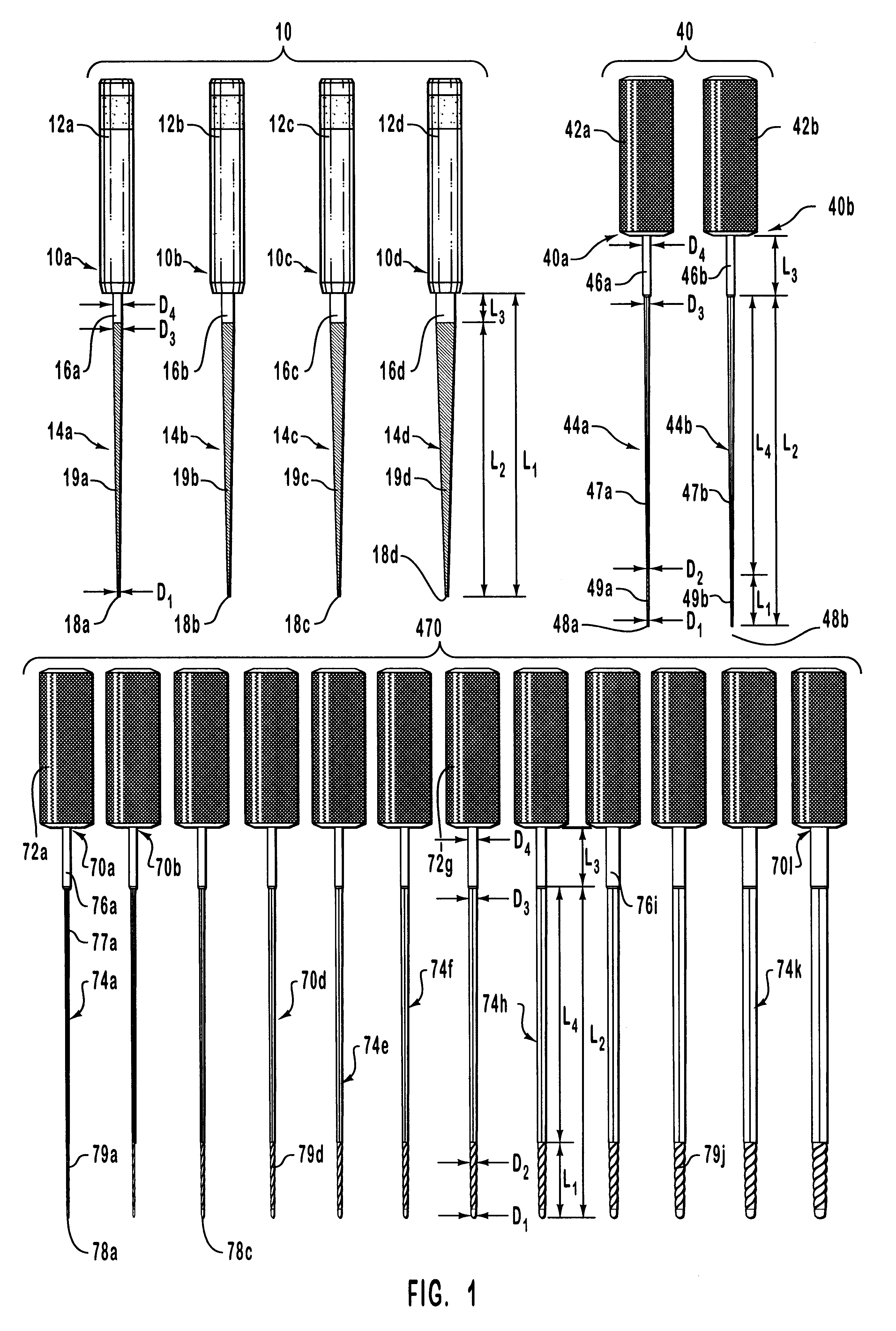 Endodontic systems and methods for preparing upper portions of root canals with increasingly rigid files