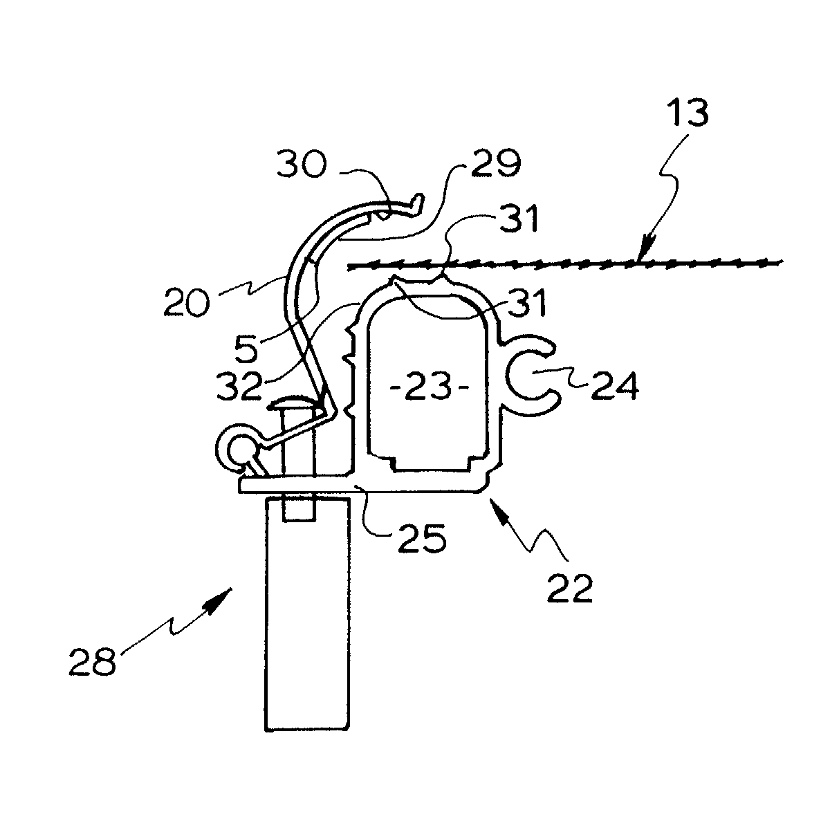 Anti-flap clamp