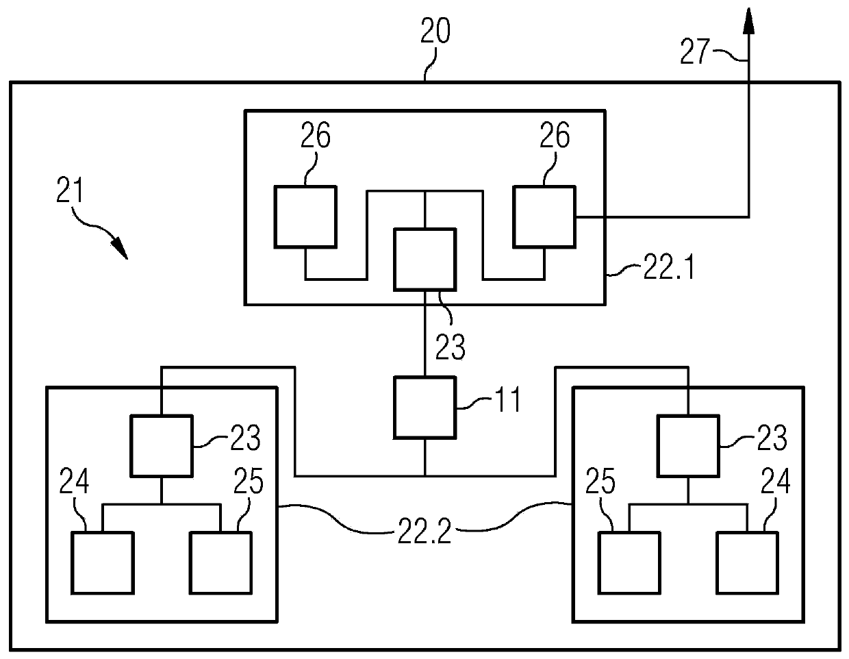 Method of as well as intelligent switch, device and network for recognizing deviations in communication behaviour of network