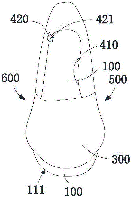 High-heeled shoe and wearable equipment