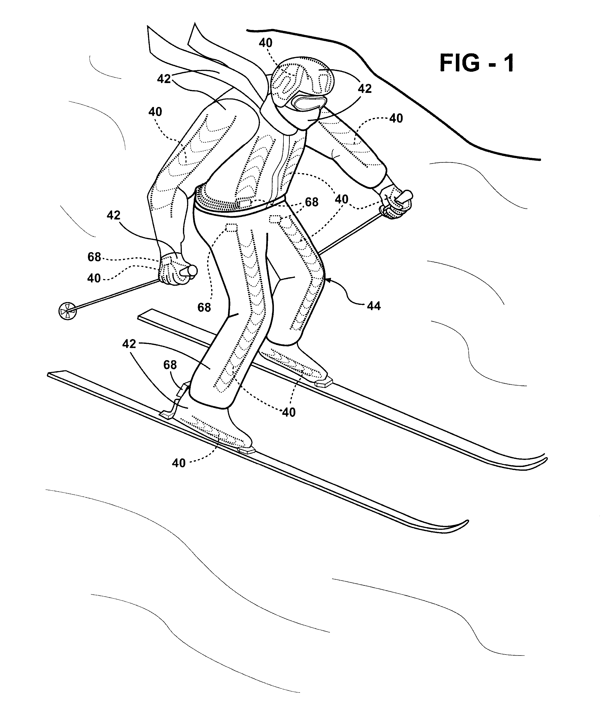 Composite heating element with an integrated switch