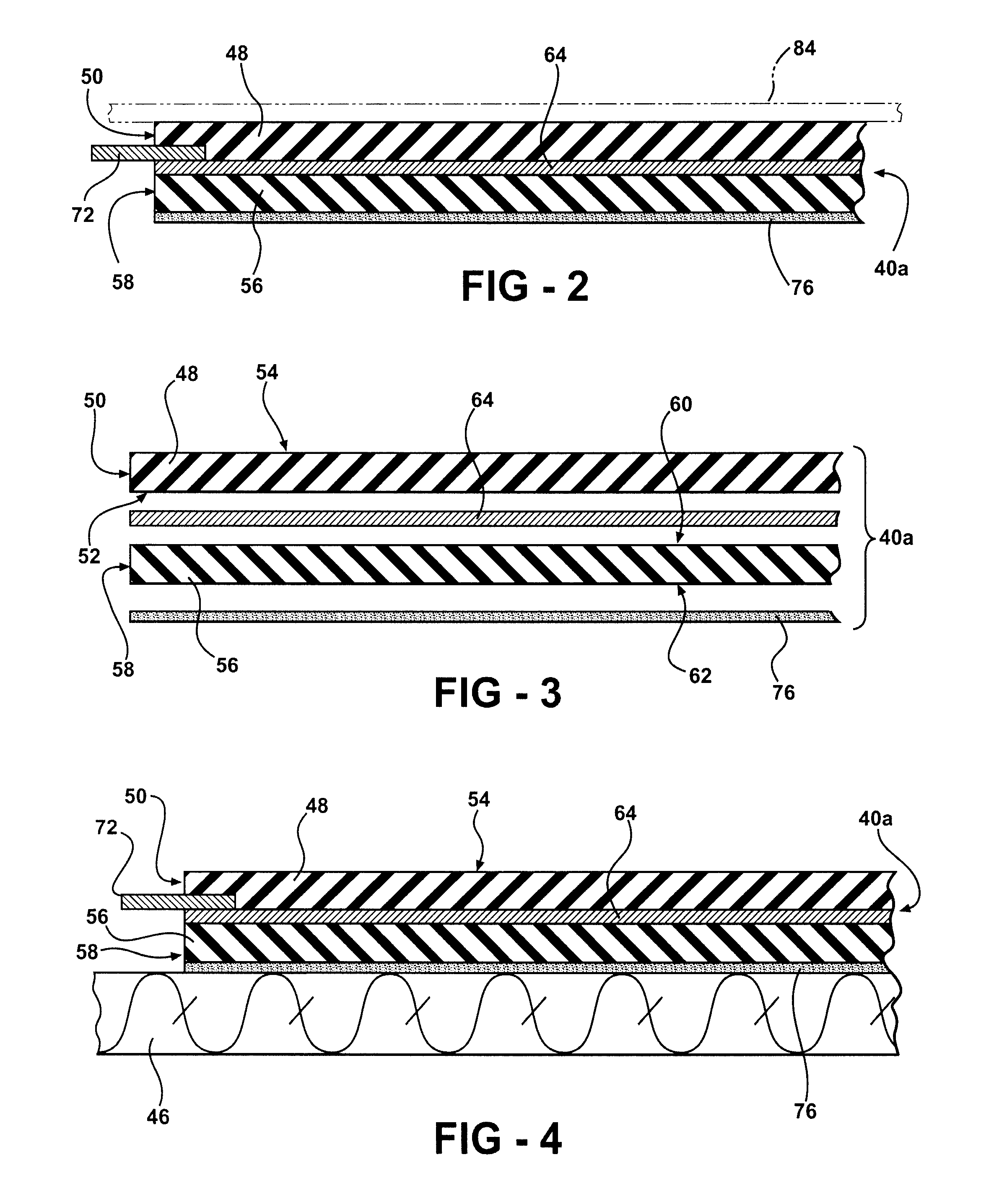 Composite heating element with an integrated switch