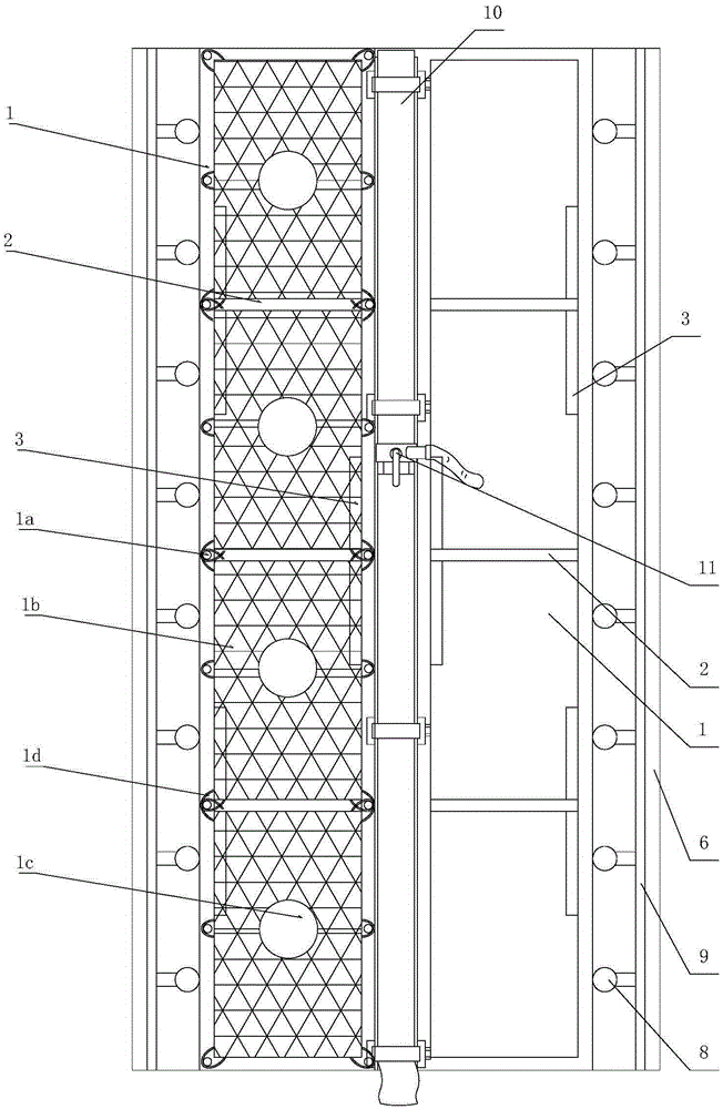 Anti-collision assembly type isolation strip device