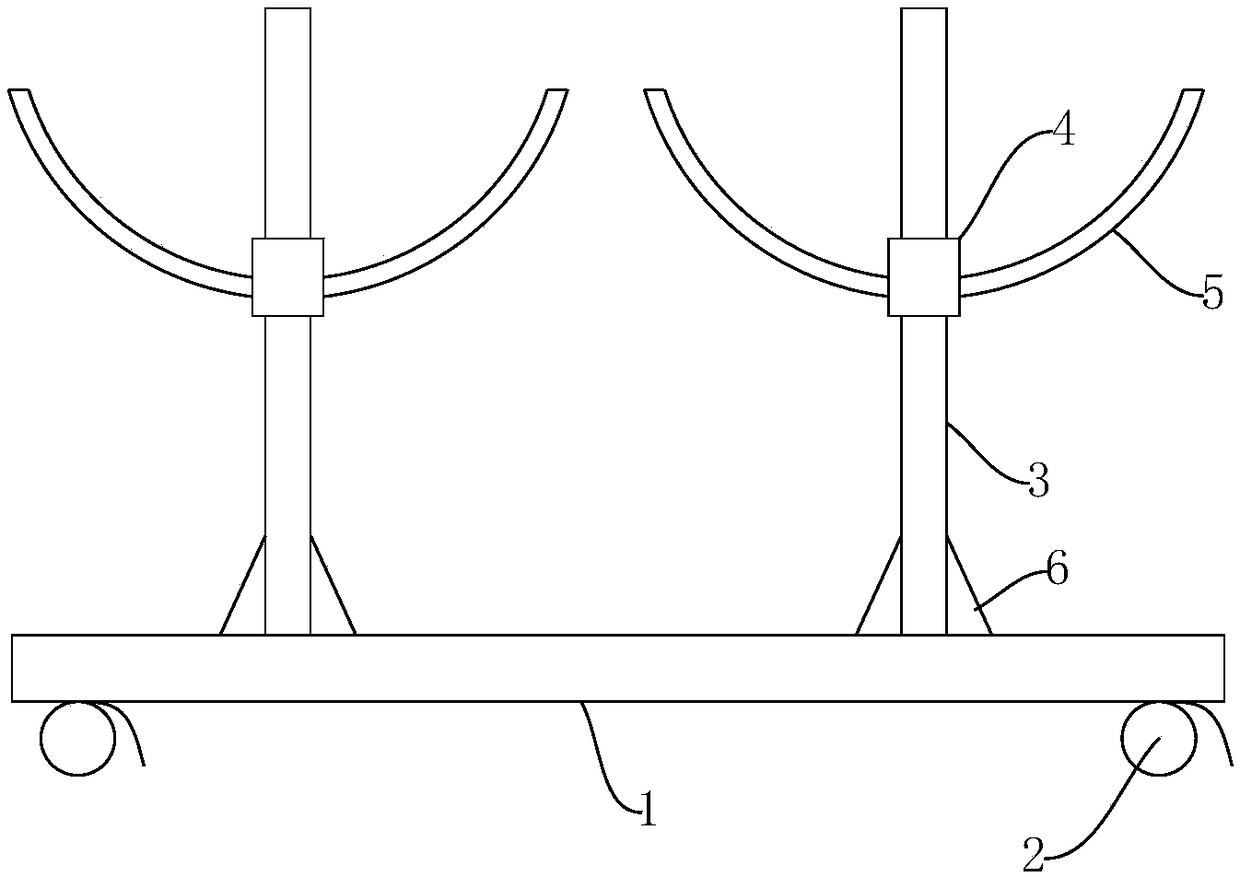 Pipe placing frame
