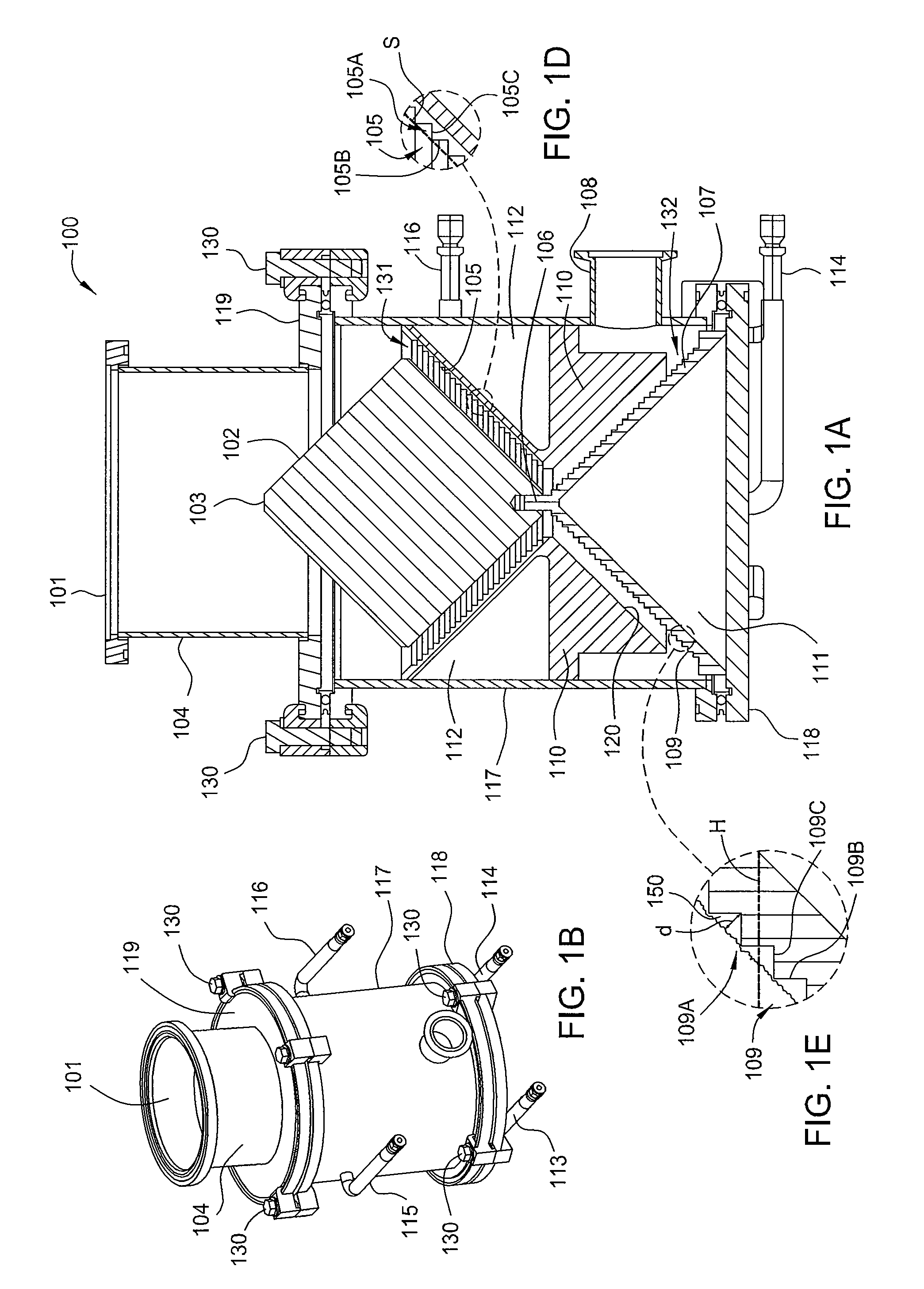 Removal of trapped silicon with a cleaning gas