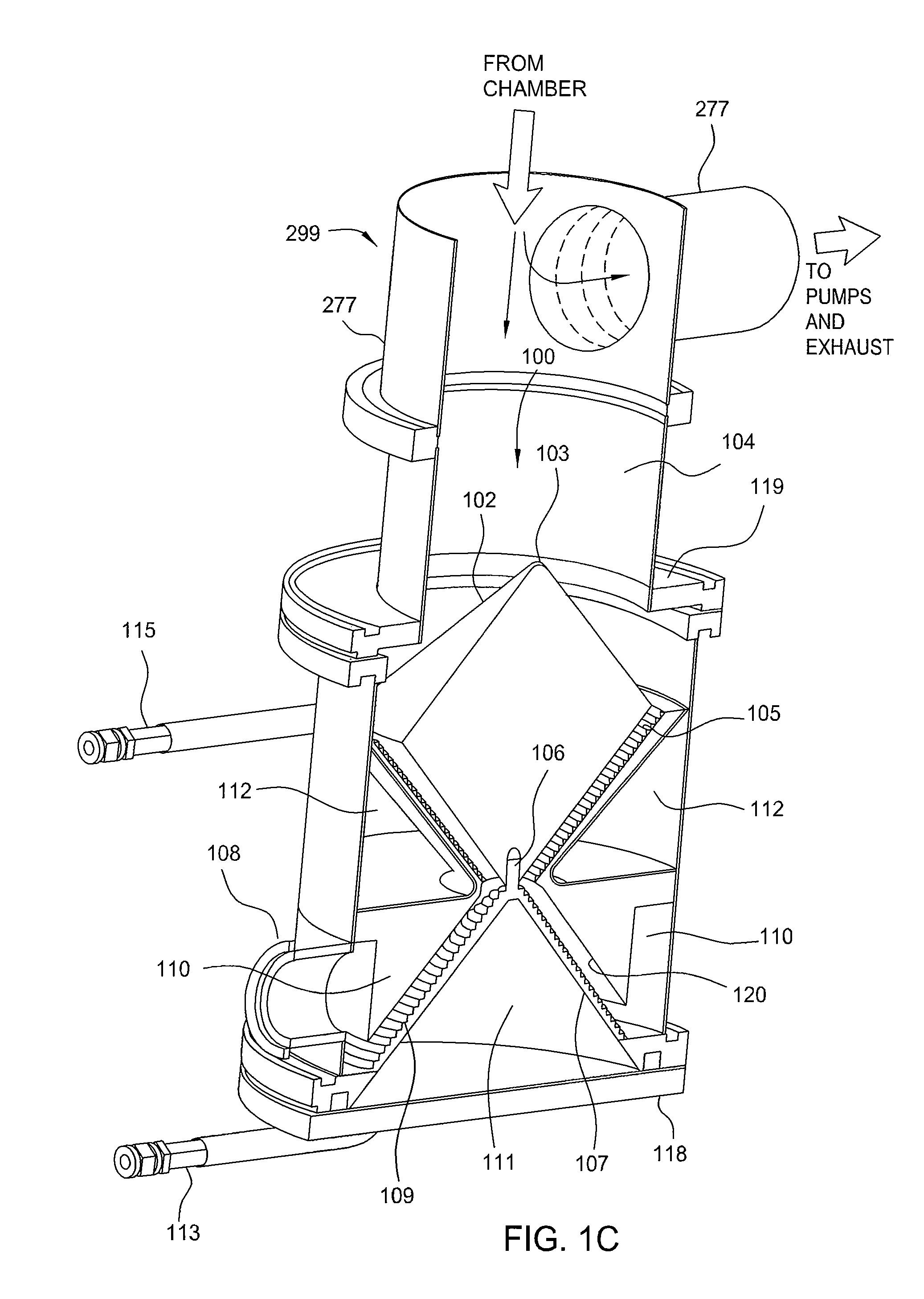 Removal of trapped silicon with a cleaning gas