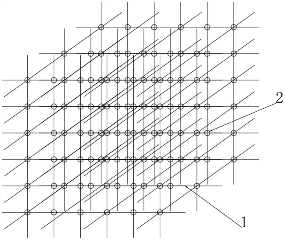 An embedded mesh core type metal powder metallurgy process