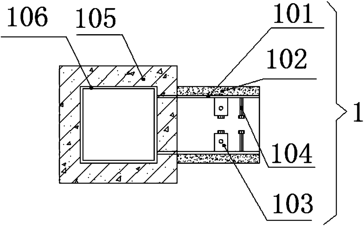 Fabricated beam-column connecting joint