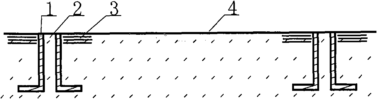 Method for connecting slotted sections in underground construction of diaphragm wall