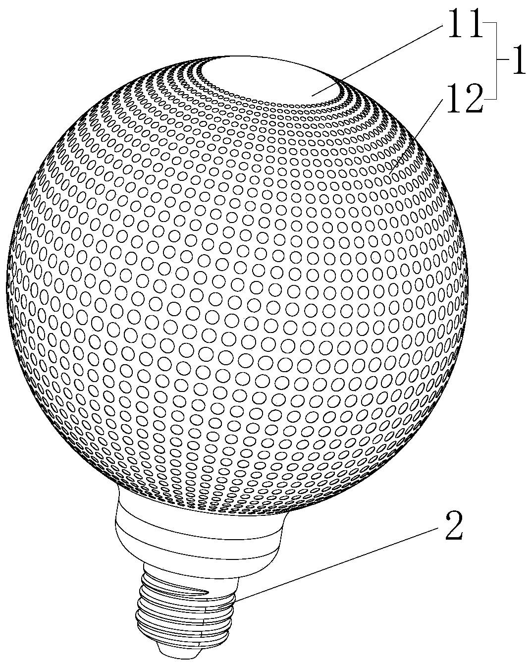 LED lamp bulb shell, LED lamp and machining method thereof