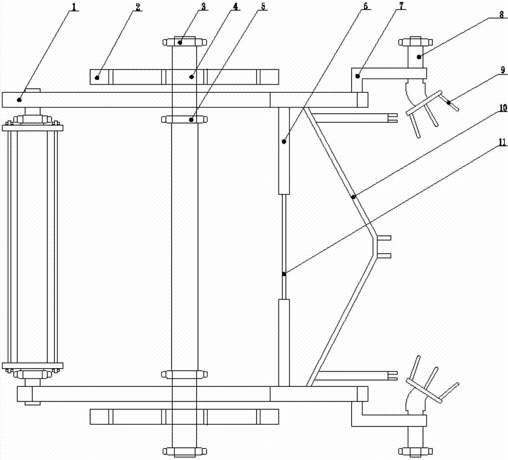 Picking tooth film-rolling type recycling machine for residual plastic films