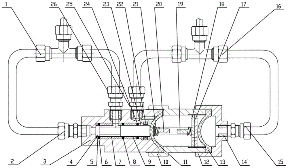 Seawater corrosion resistant pressure-balanced valve