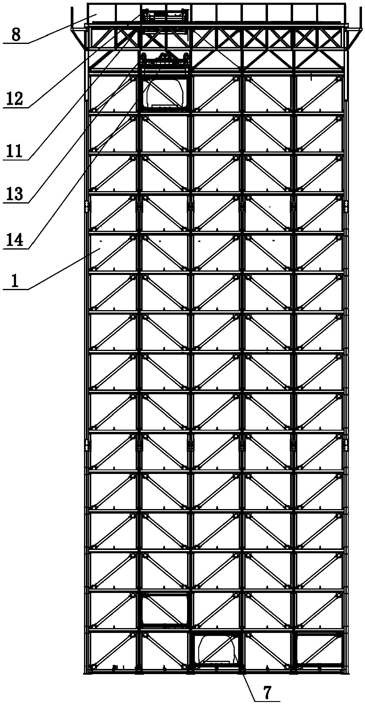 Lifting longitudinal-moving-type stereoscopic parking device