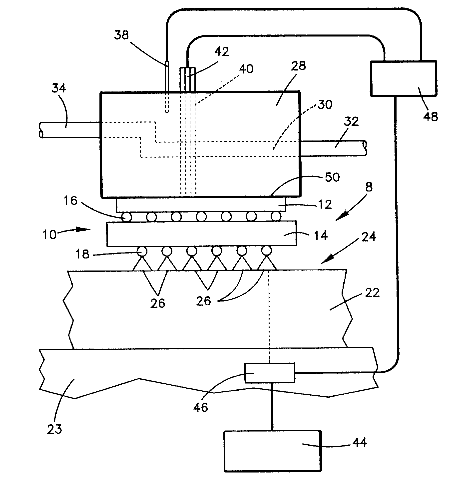 Method of burning in an integrated circuit chip package