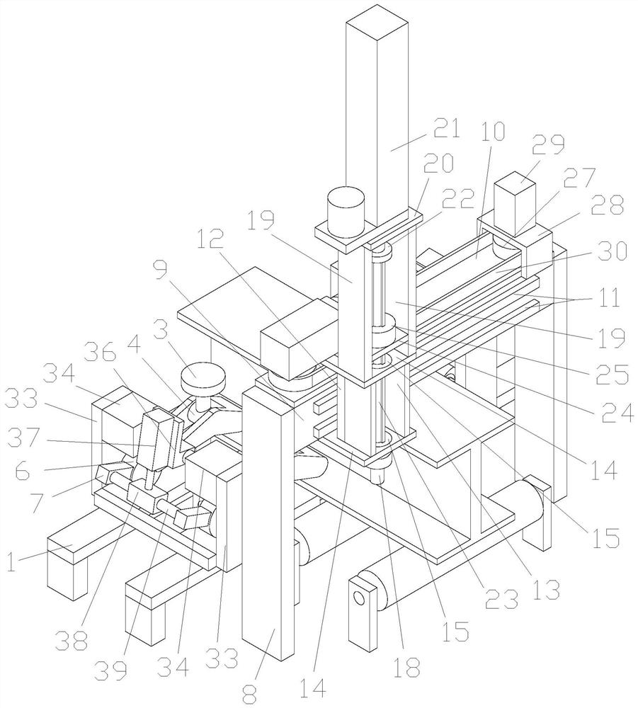 Profile steel punching device