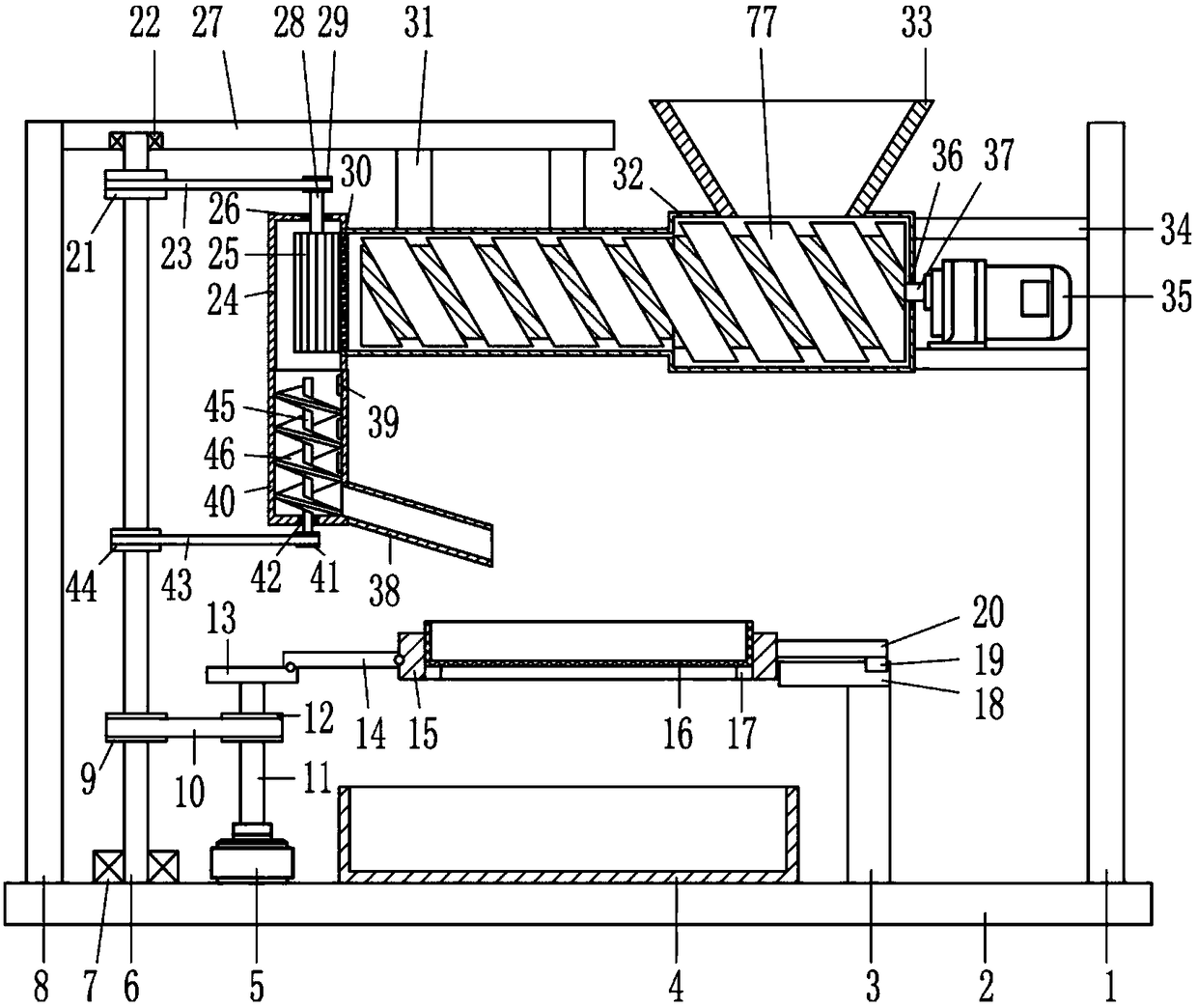 Multifunctional pelletizer for organic fertilizer