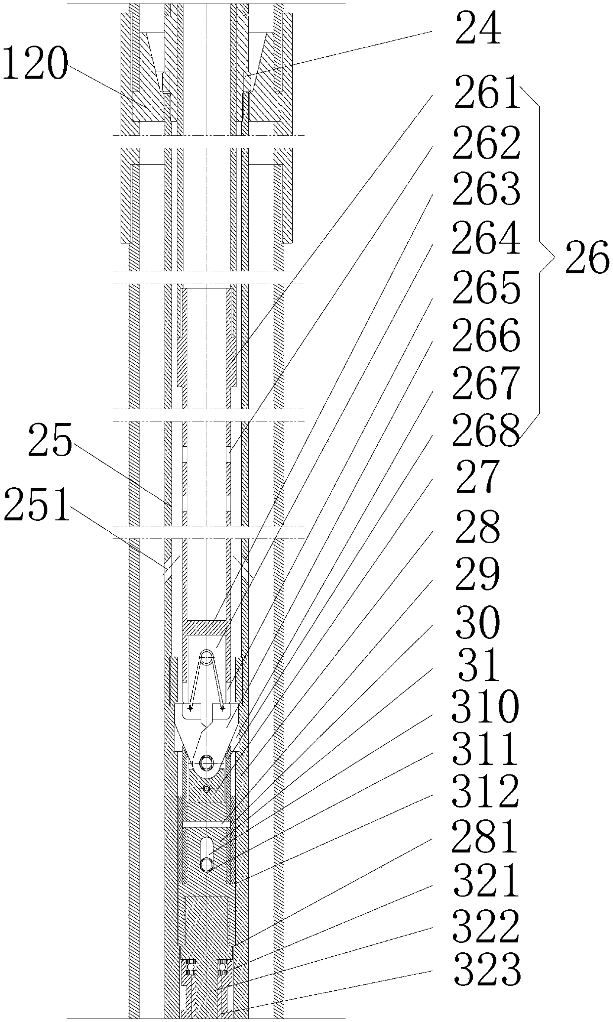 Natural gas hydrate rotary pressure maintaining coring device