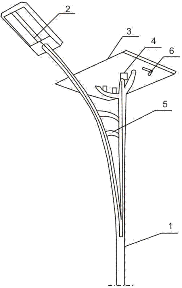 Self-cleaning solar street lamp