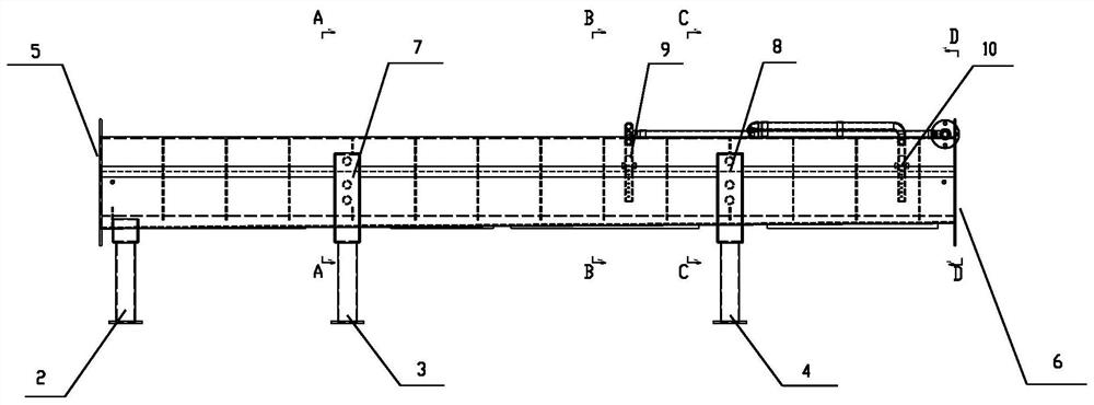 Muffle furnace tube structure of atmosphere push plate furnace