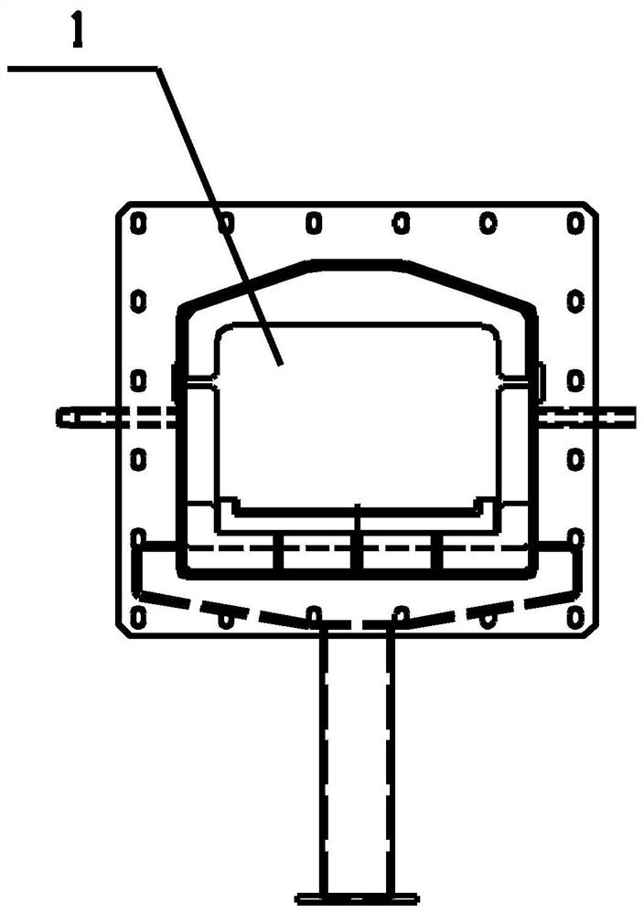 Muffle furnace tube structure of atmosphere push plate furnace