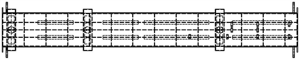 Muffle furnace tube structure of atmosphere push plate furnace