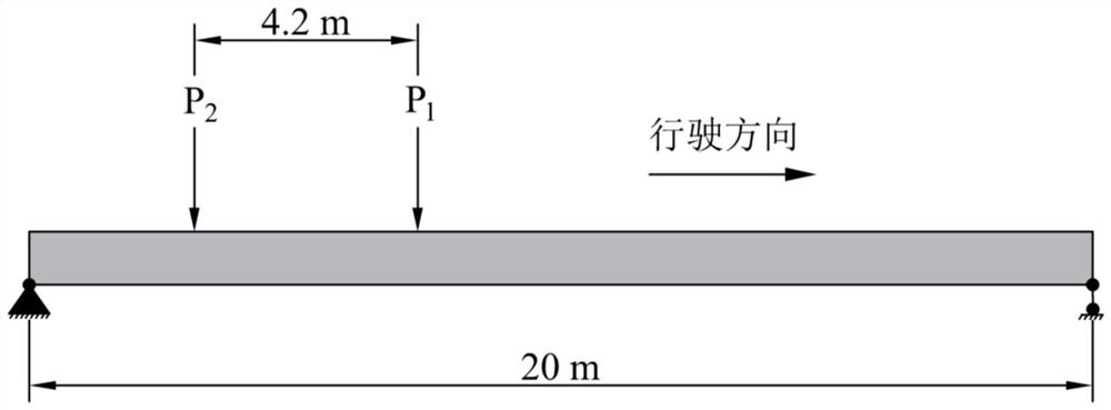 Bridge damage positioning method based on normalized vehicle axle load time history monitoring