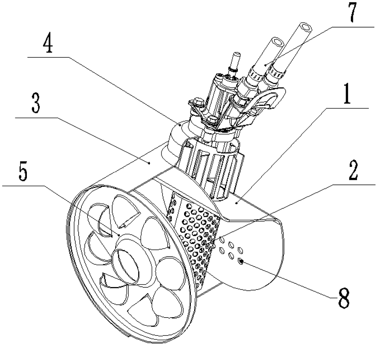 Dual-swirl inclined cylindrical type urea mixer and application in exhaust after-treatment device thereof