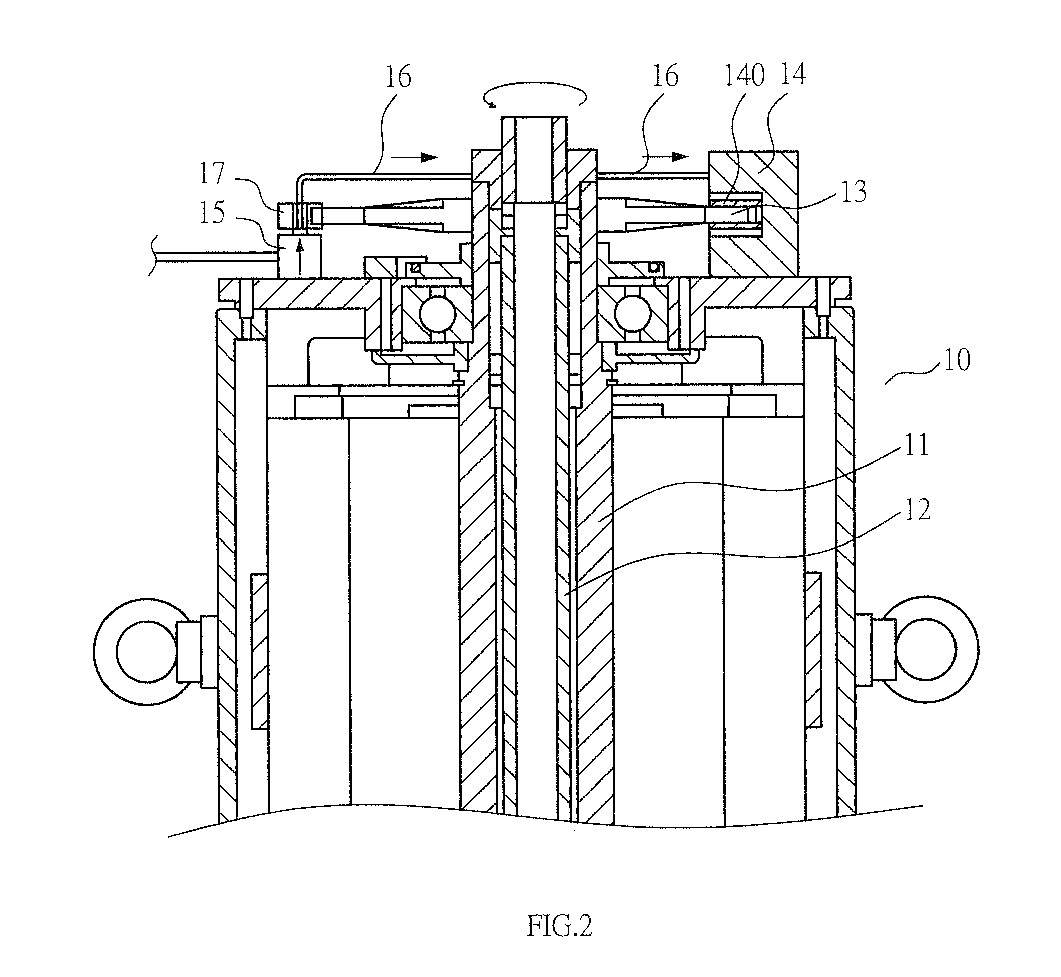 Hydraulic auxiliary brake device of motor used for oil production