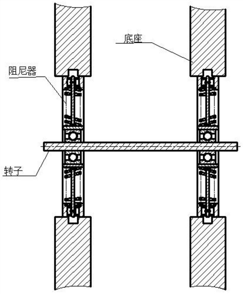 Damper suitable for rotor bearing system