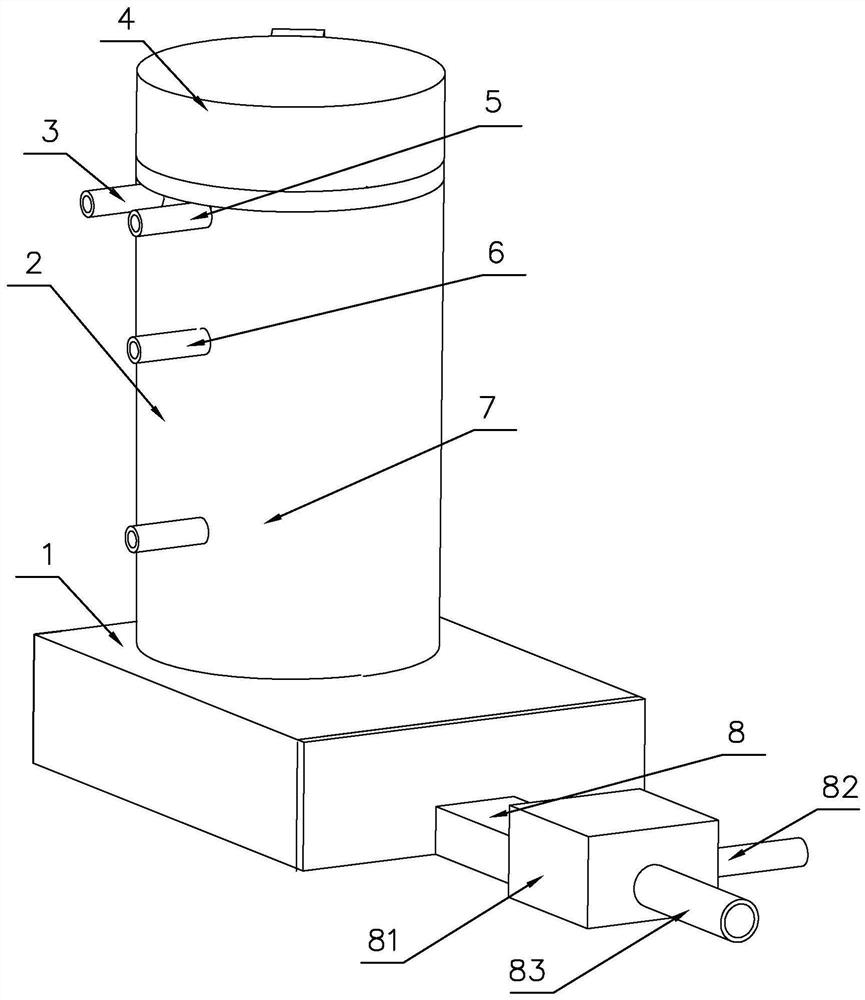 Radioactive wastewater treatment device