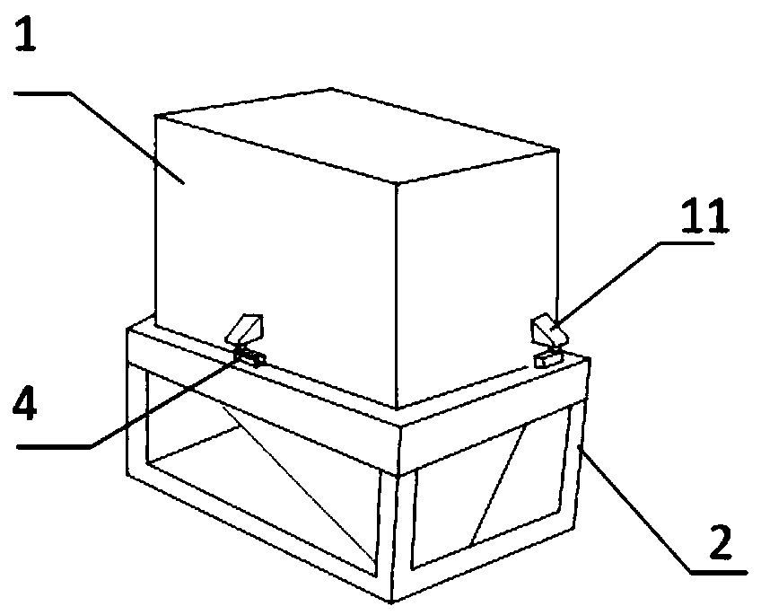 Aggregate transition bin for mortar stone wrapping method and feeding and discharging method thereof