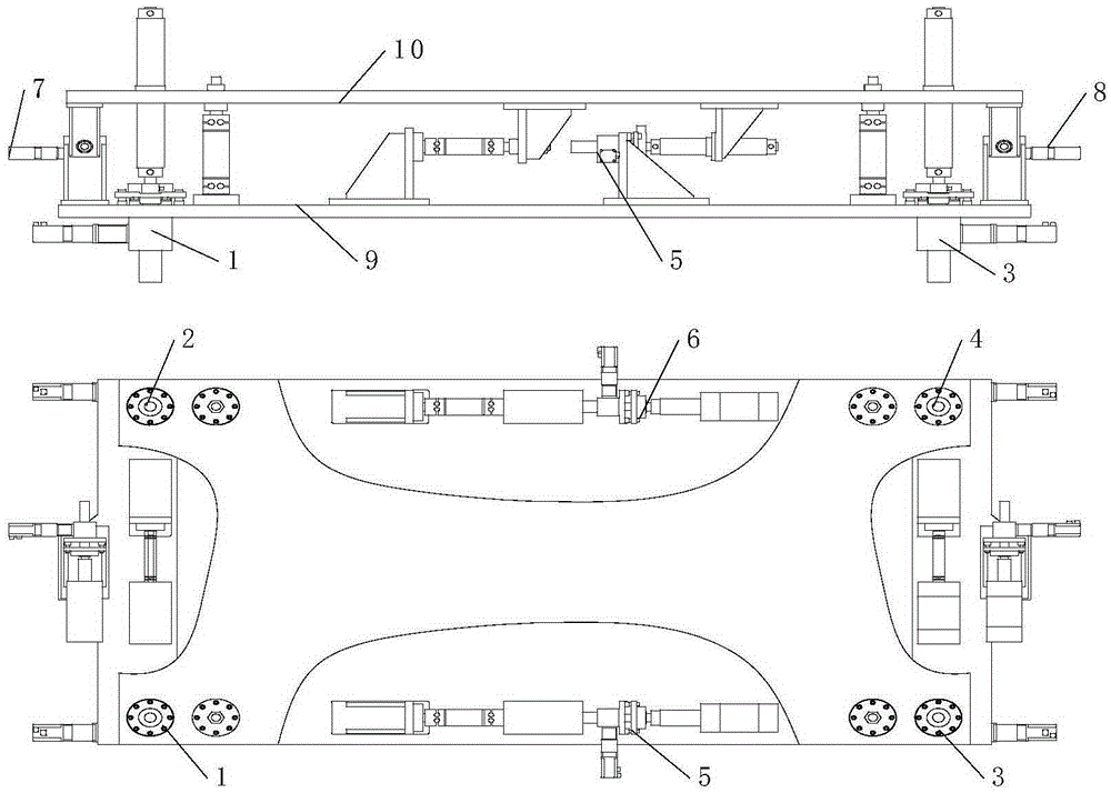 A six-component force measurement and calibration device for a large missile engine