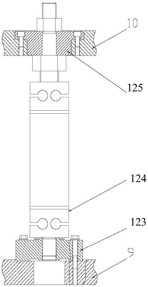 A six-component force measurement and calibration device for a large missile engine