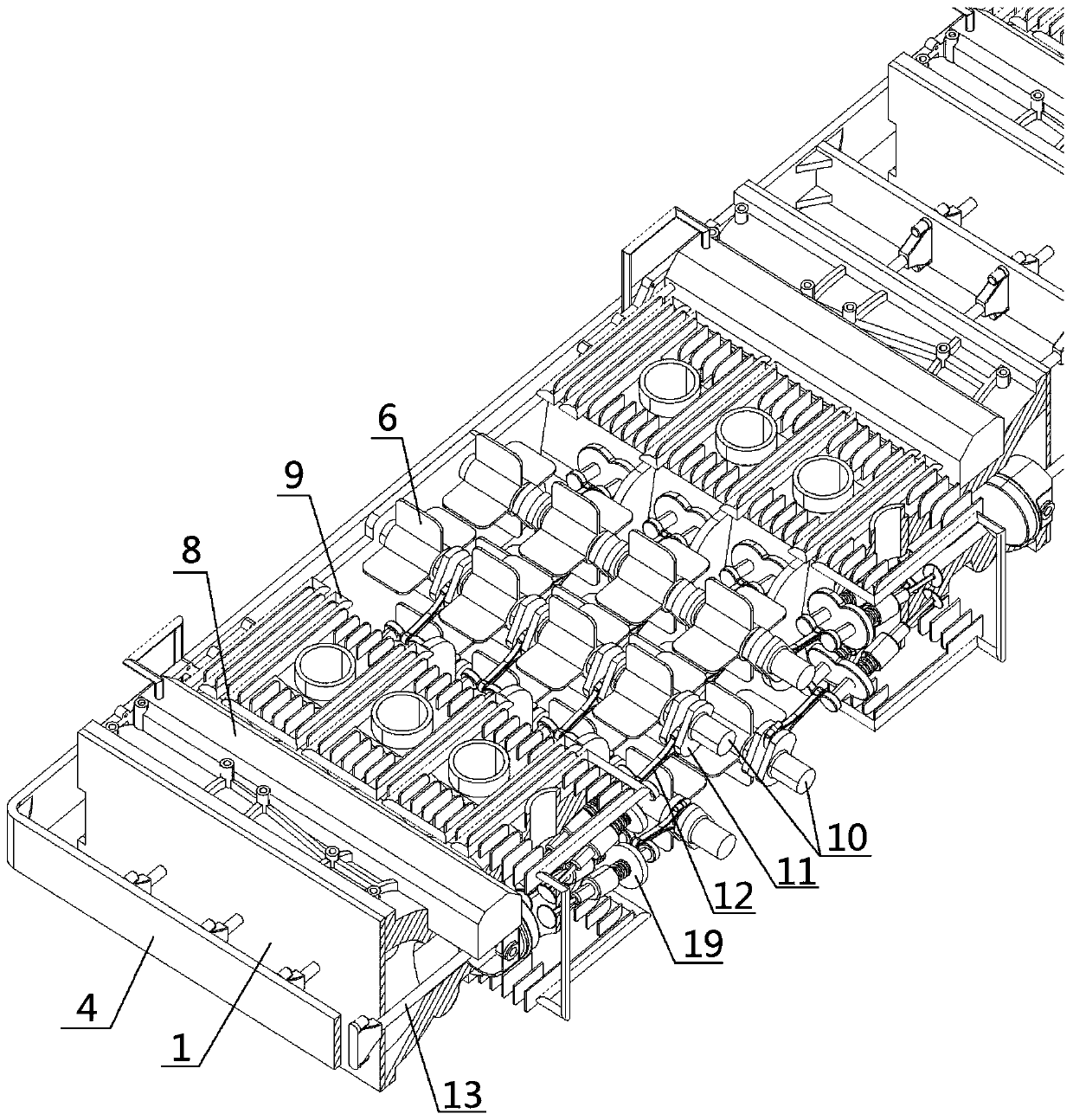 Opposite free piston engine with combustion chambers