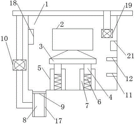 Buried type transformer substation with emergency alarming device