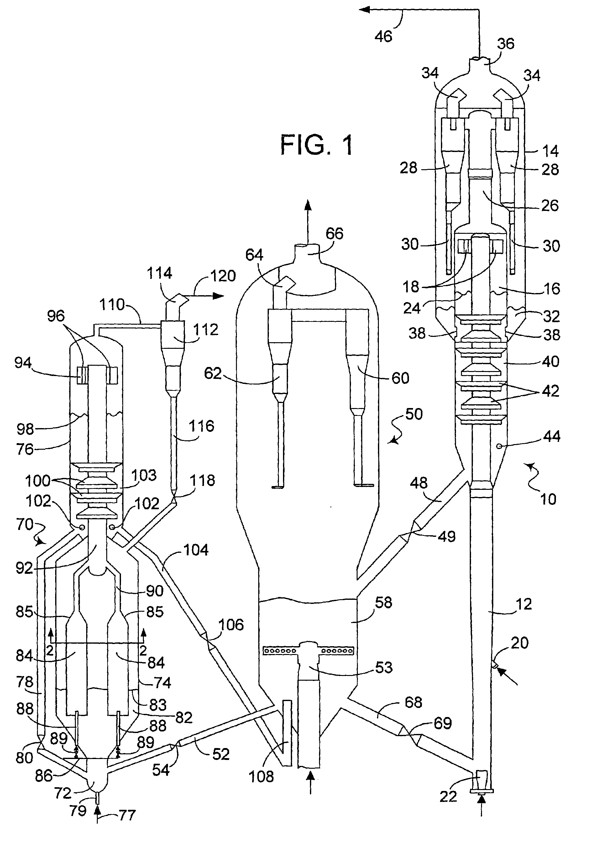 Process and apparatus for upgrading FCC product with additional reactor with thorough mixing