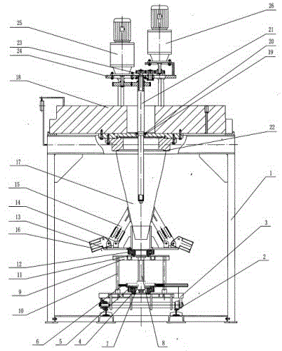 Aircraft thrust section dynamic seal testing device and testing method