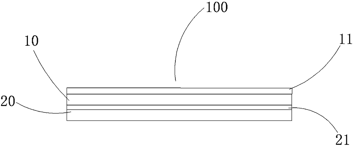 A layer structure with temperature-sensitive color change