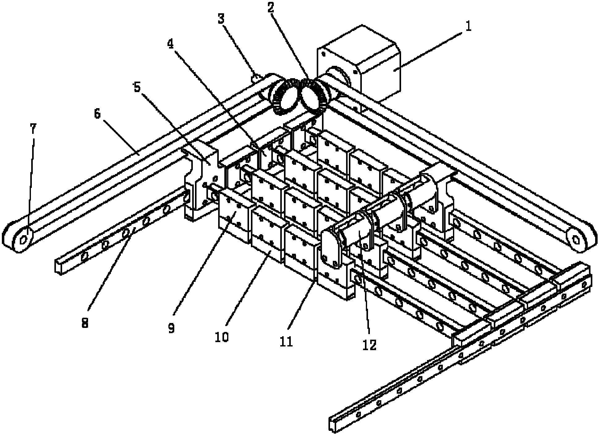 Matrix equal spacing extension device