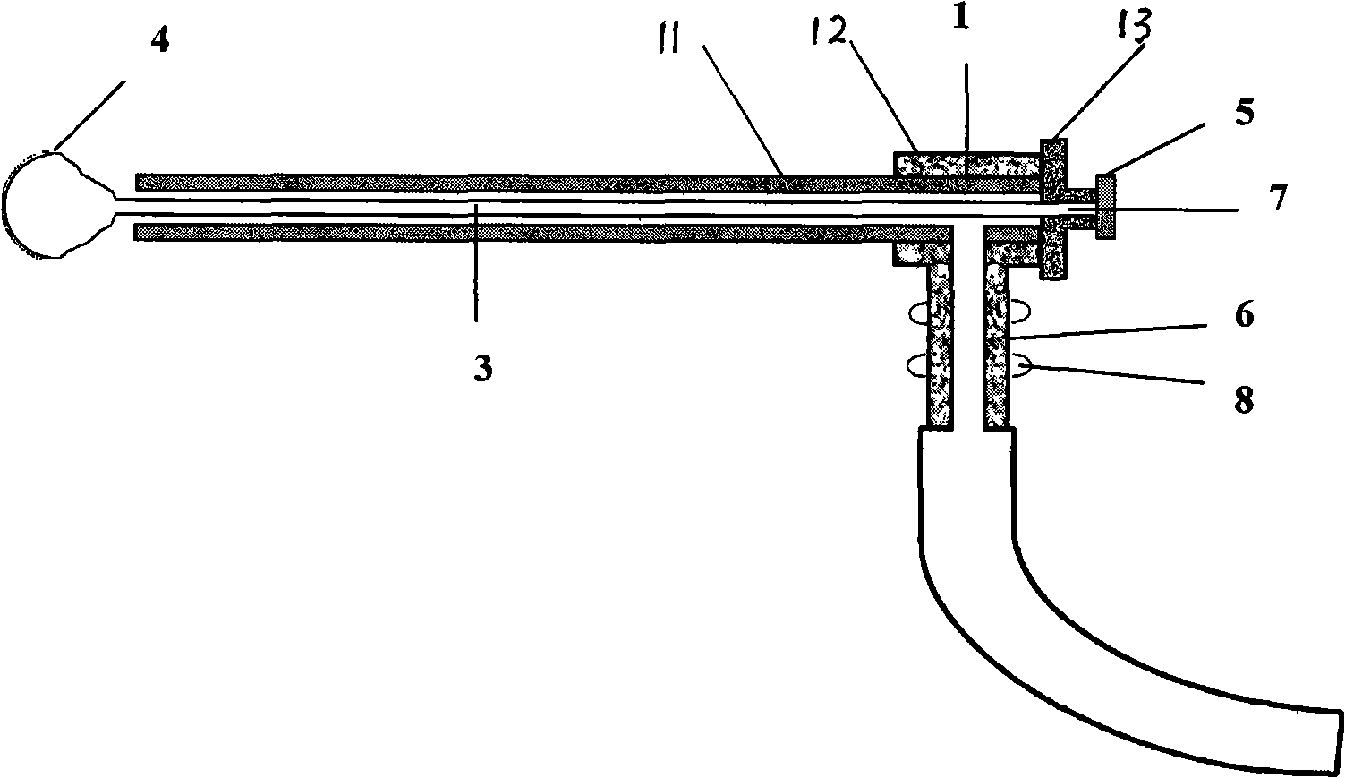 Adsorption conduction device of residual harmful ingredient after removing intracranial hematoma