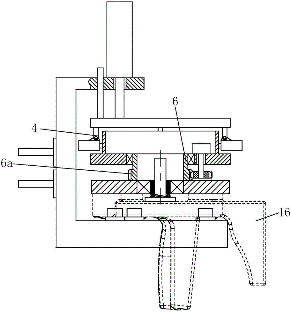 Automatic end surface milling device for automobile flexible shaft brackets