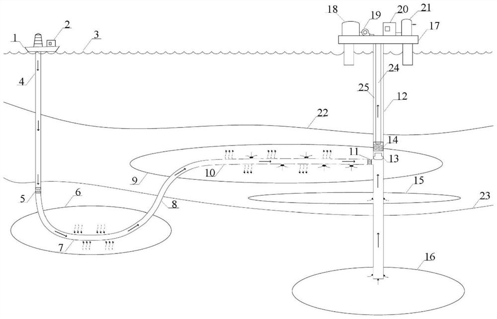 Gas hydrate production well structure