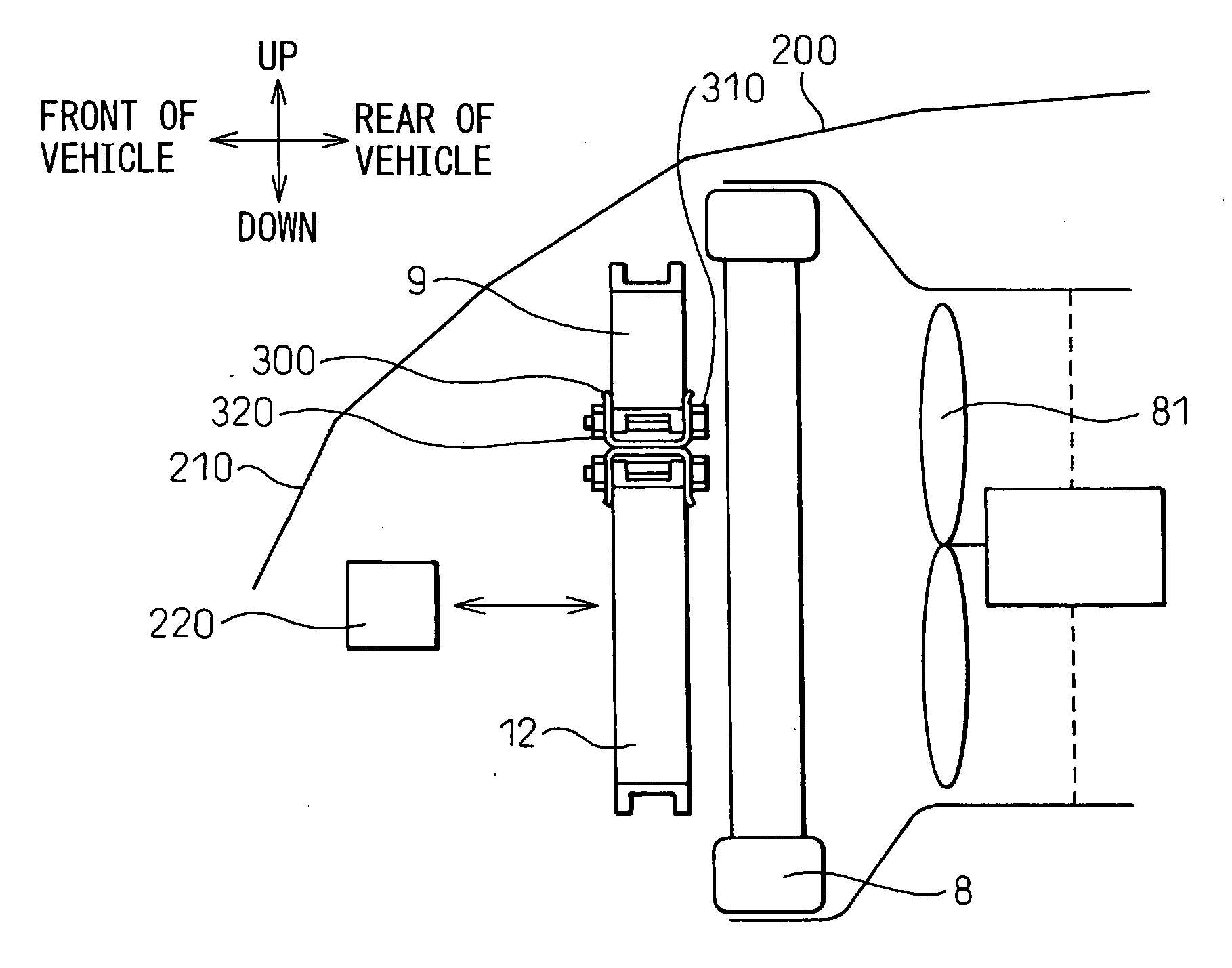 Cooling system used for hybrid-powered automobile