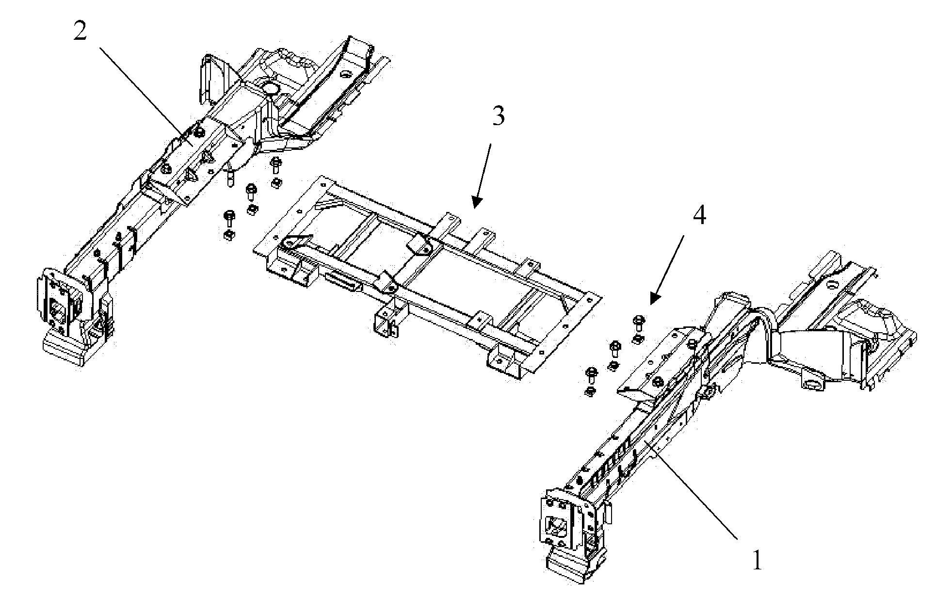 Front cabin steel-frame structure of electric vehicle and front cabin